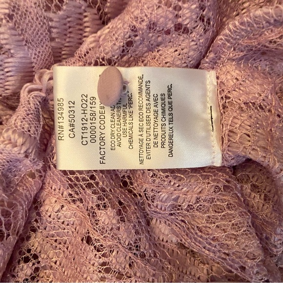 FOR LOVE & LEMONS Tatiana Blouse in Purple Size Small - Picture 9 of 11